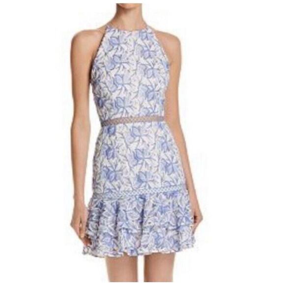Keepsake The Label Wild‎ Things Floral Lace Mini Dress Cornflower Blue Size XS - Picture 1 of 10